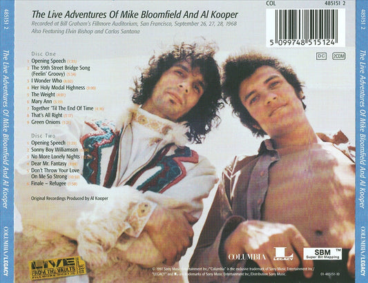 Live Adventures of Mike Bloomfield and Al Kooper cover art