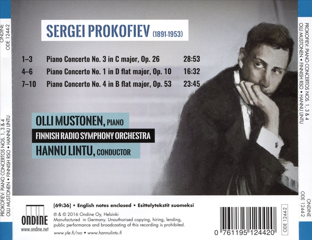 Prokofiev: Piano Concertos Nos. 1, 3 & 4 cover art
