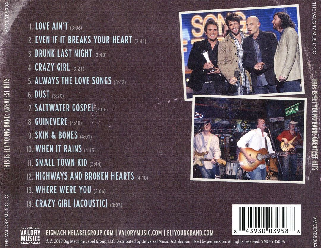 This Is Eli Young Band: Greatest Hits cover art