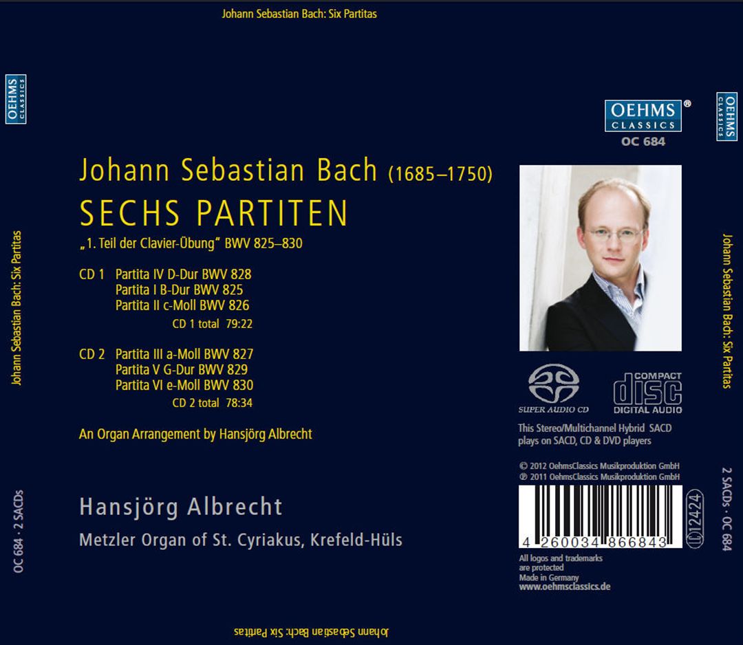 Bach: Sechs Partiten cover art