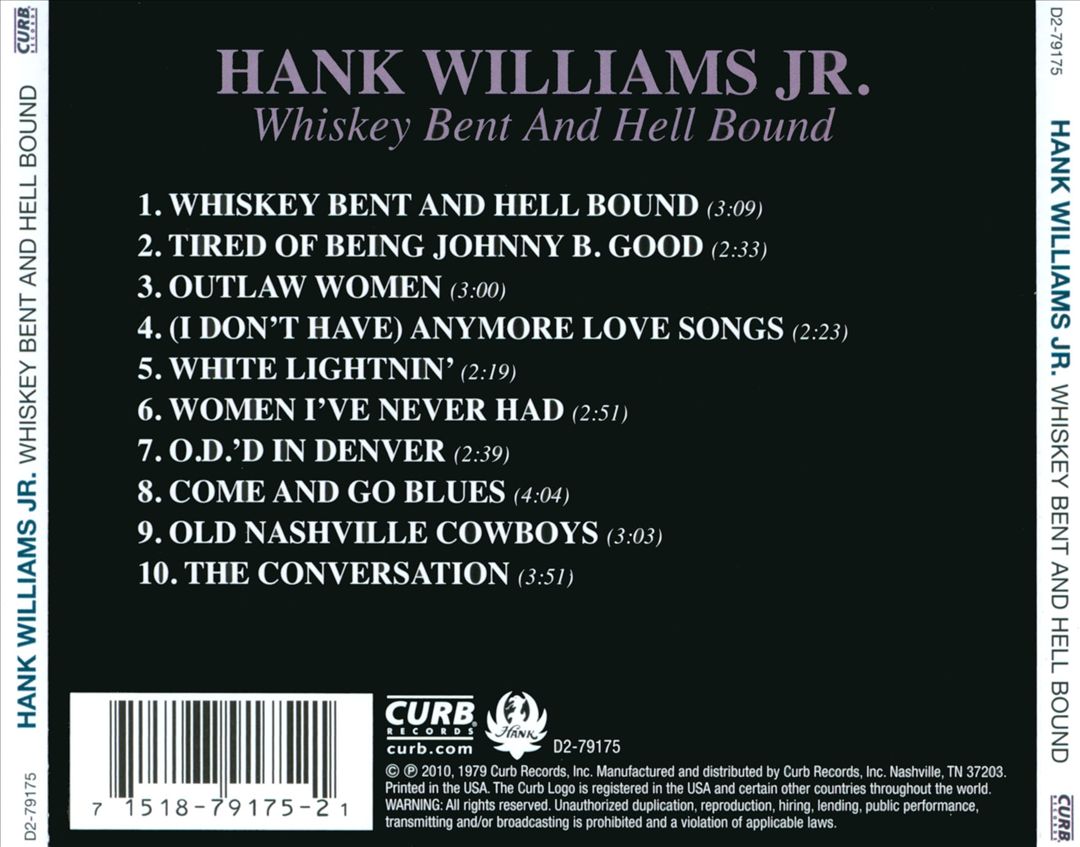 Whiskey Bent and Hell Bound cover art