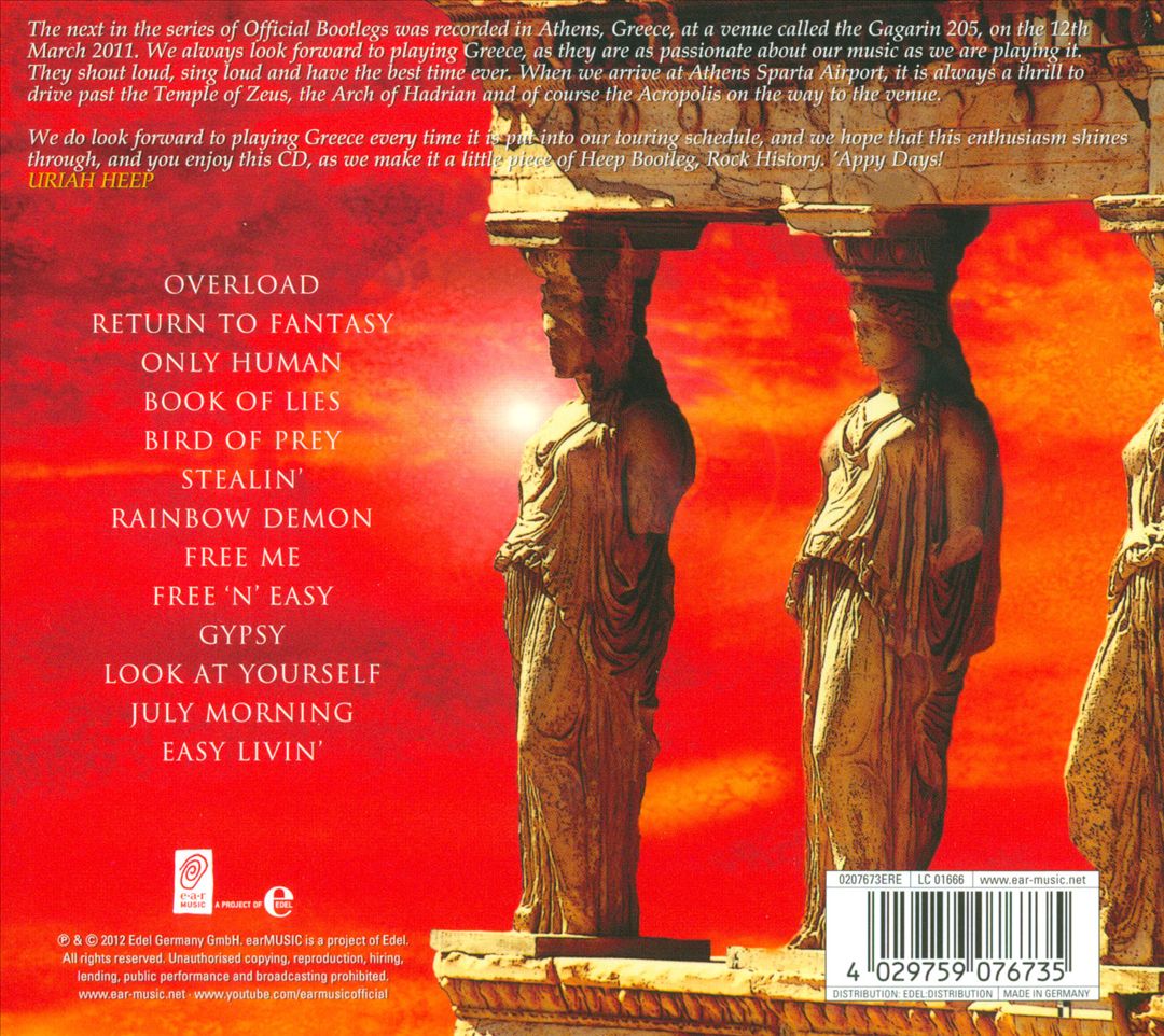 Official Bootleg, Vol. 5: Live In Athens, Greece cover art