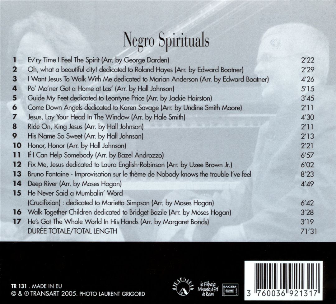 Negro Spirituals cover art