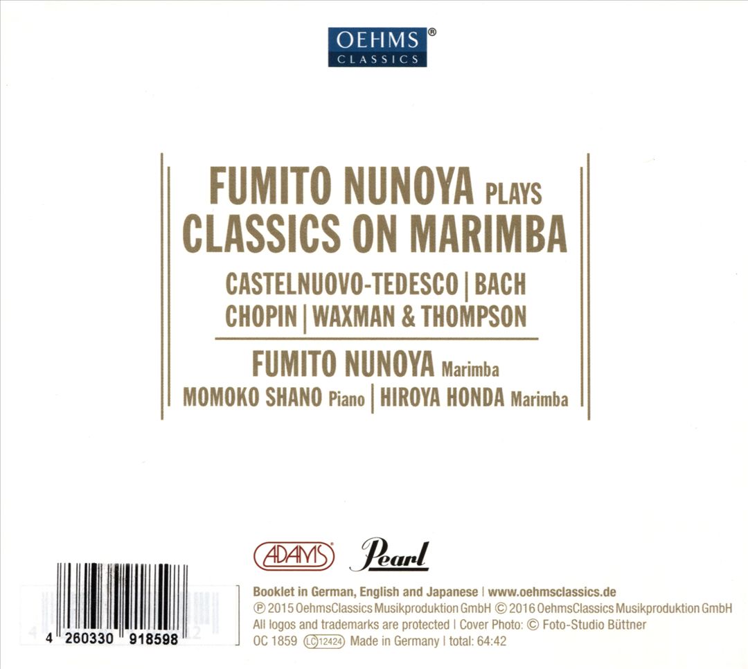 Classics on Marimba cover art