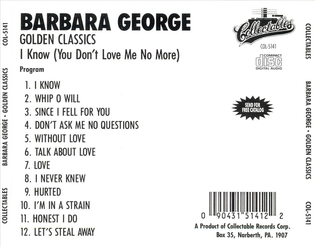I Know (You Don't Love Me Anymore) cover art