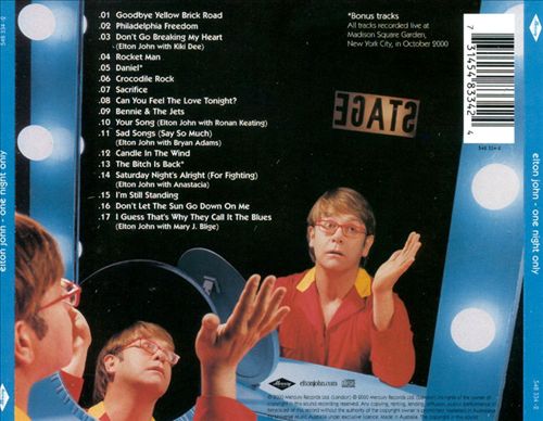 One Night Only: The Greatest Hits cover art