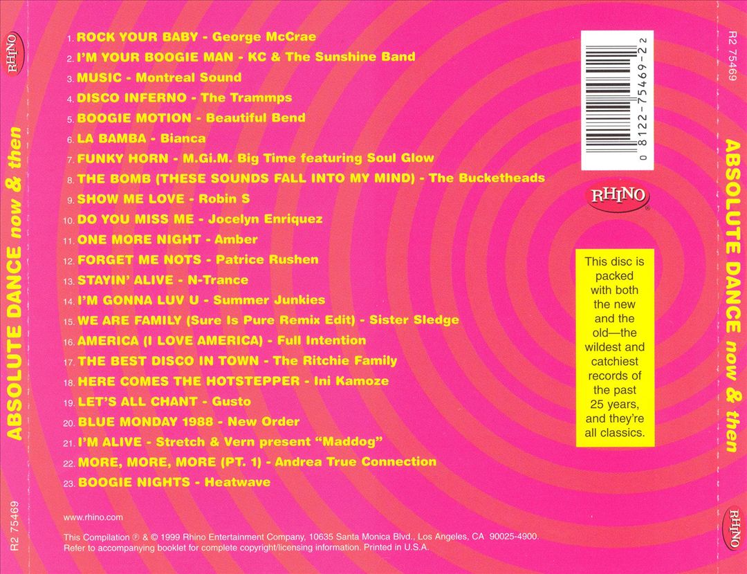Absolute Dance: Now & Then cover art