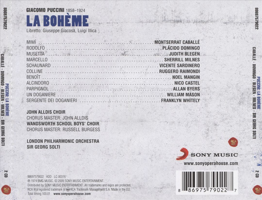 Puccini: La Boheme cover art