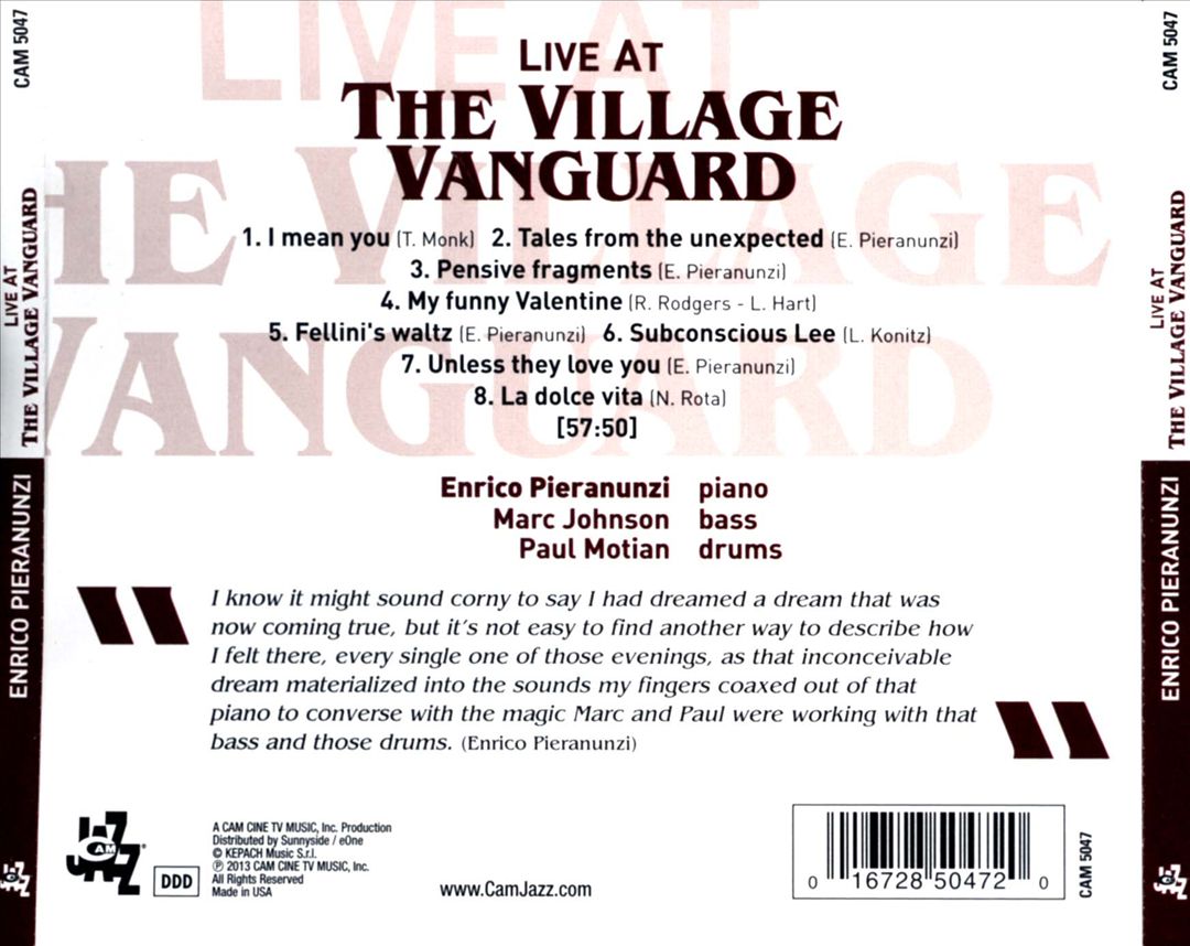 Live at the Village Vanguard cover art
