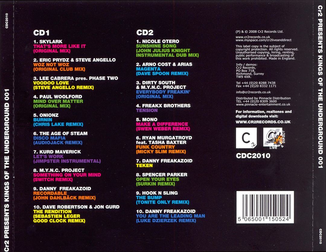 001 Mixed by Kings of the Underground cover art