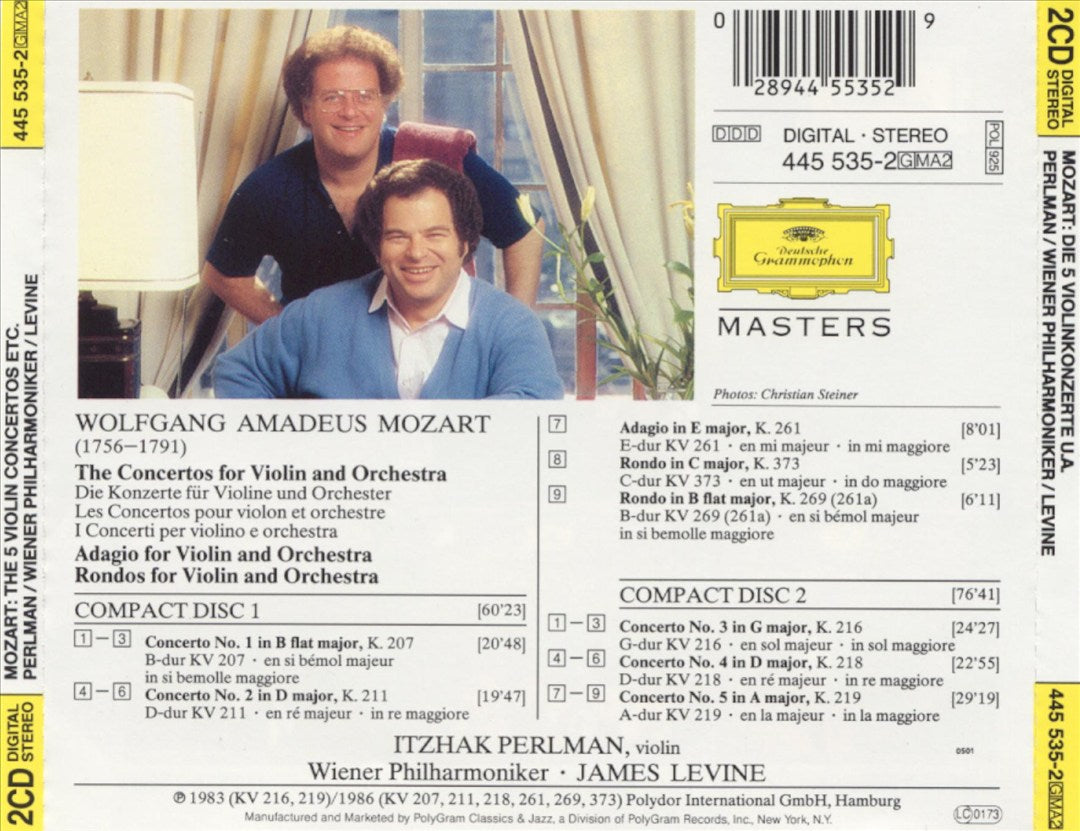 Mozart: The 5 Violin Concertos cover art