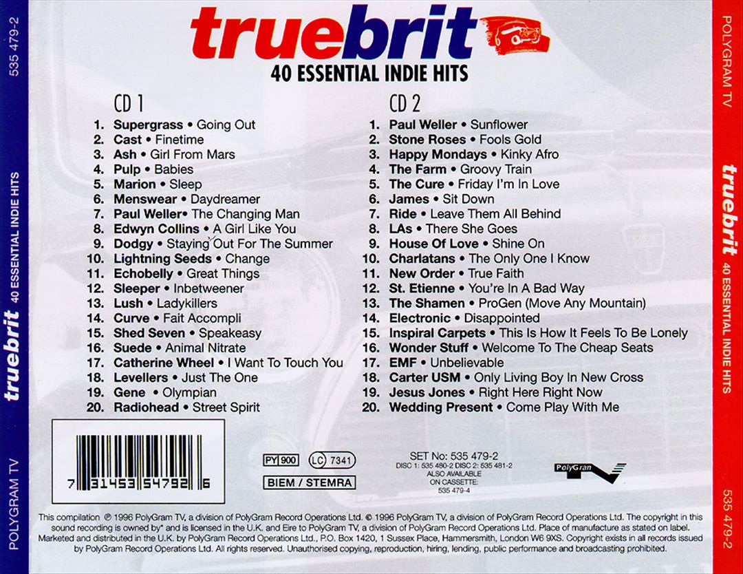 Truebrit: 40 Essential Indie Hits cover art