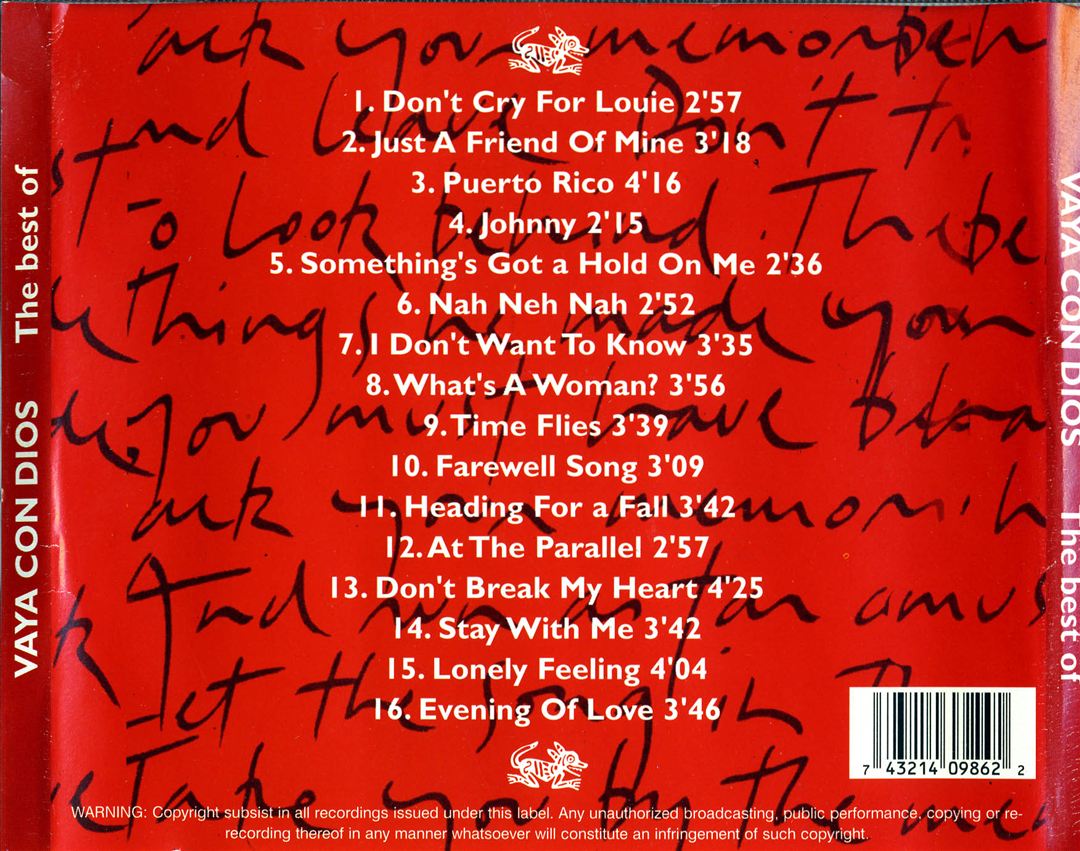 The Best of Vaya Con Dios [Bonus Tracks] cover art
