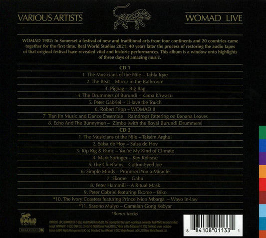 Live at WOMAD 1982 cover art