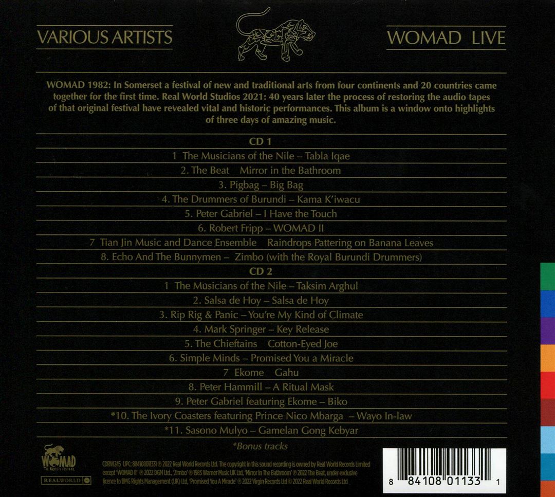 Live at WOMAD 1982 cover art