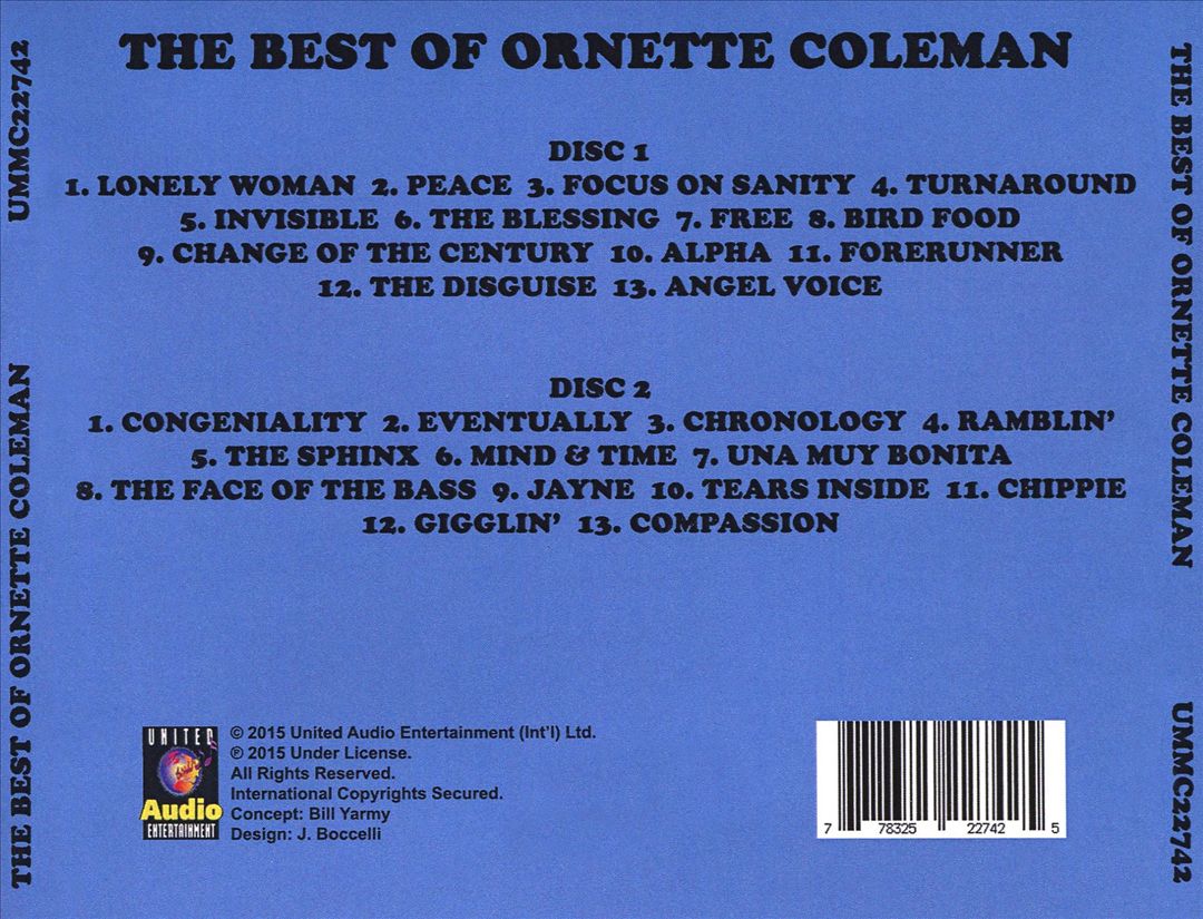 Best of Ornette Coleman [AAO] cover art