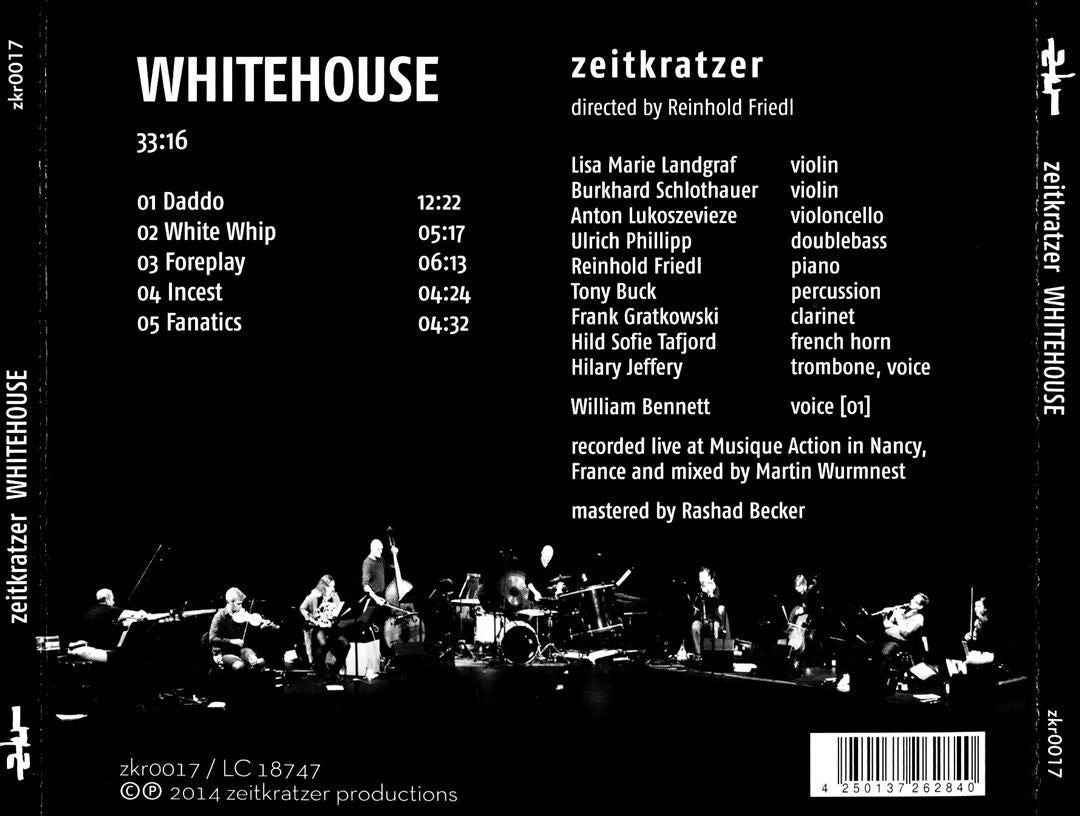 Whitehouse: Performed Live by Zeitkratzer cover art