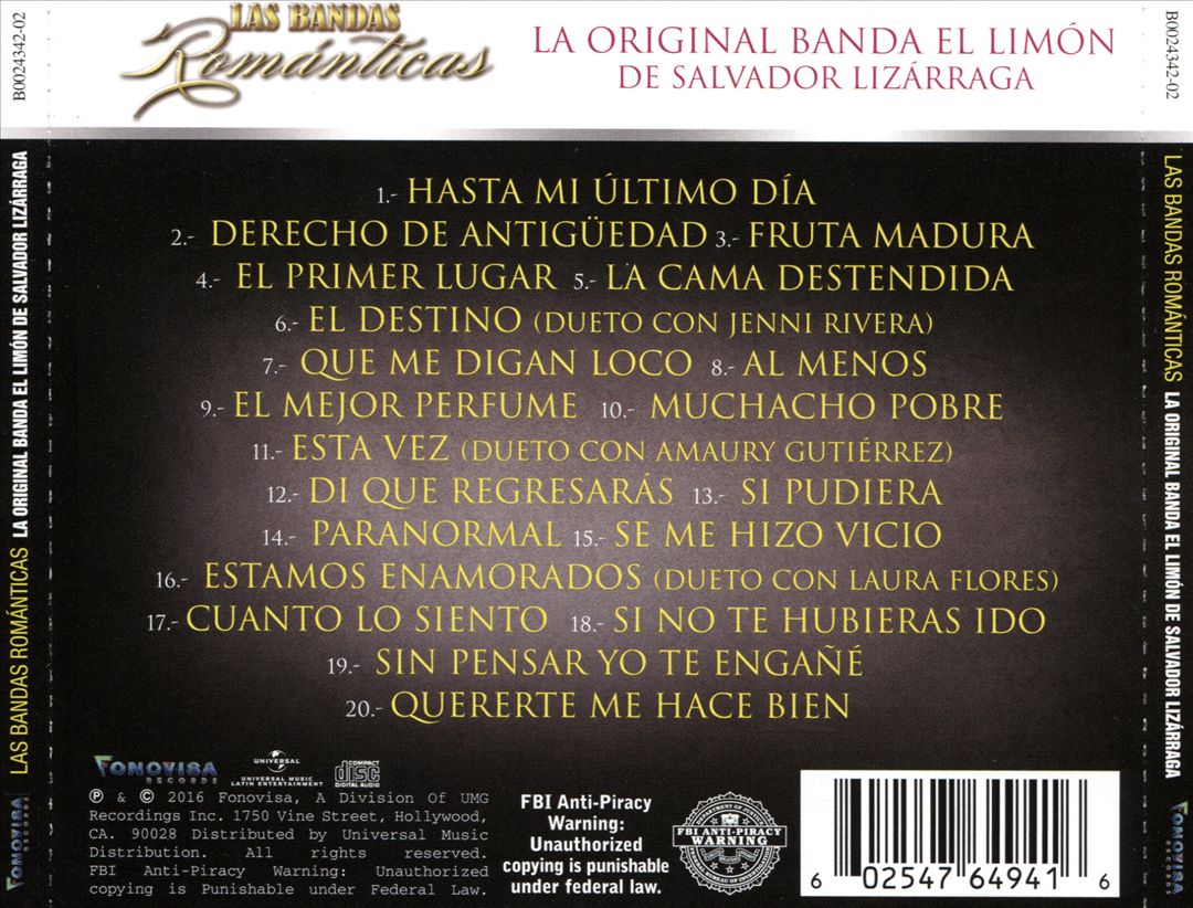 Bandas Romanticas cover art