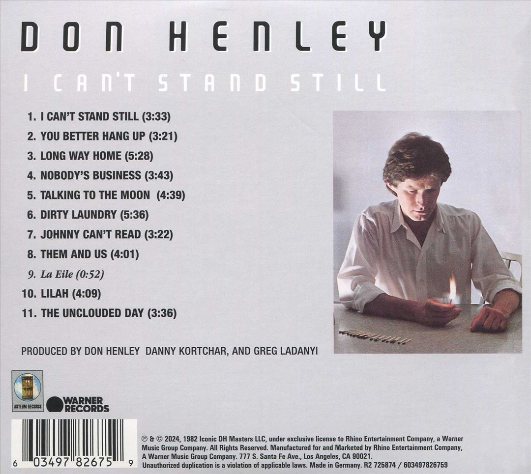 I Can't Stand Still cover art
