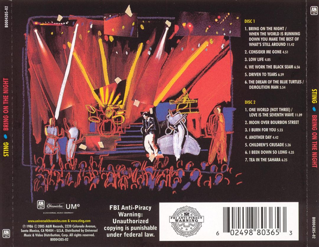 Bring on the Night [2005 Reissue] cover art