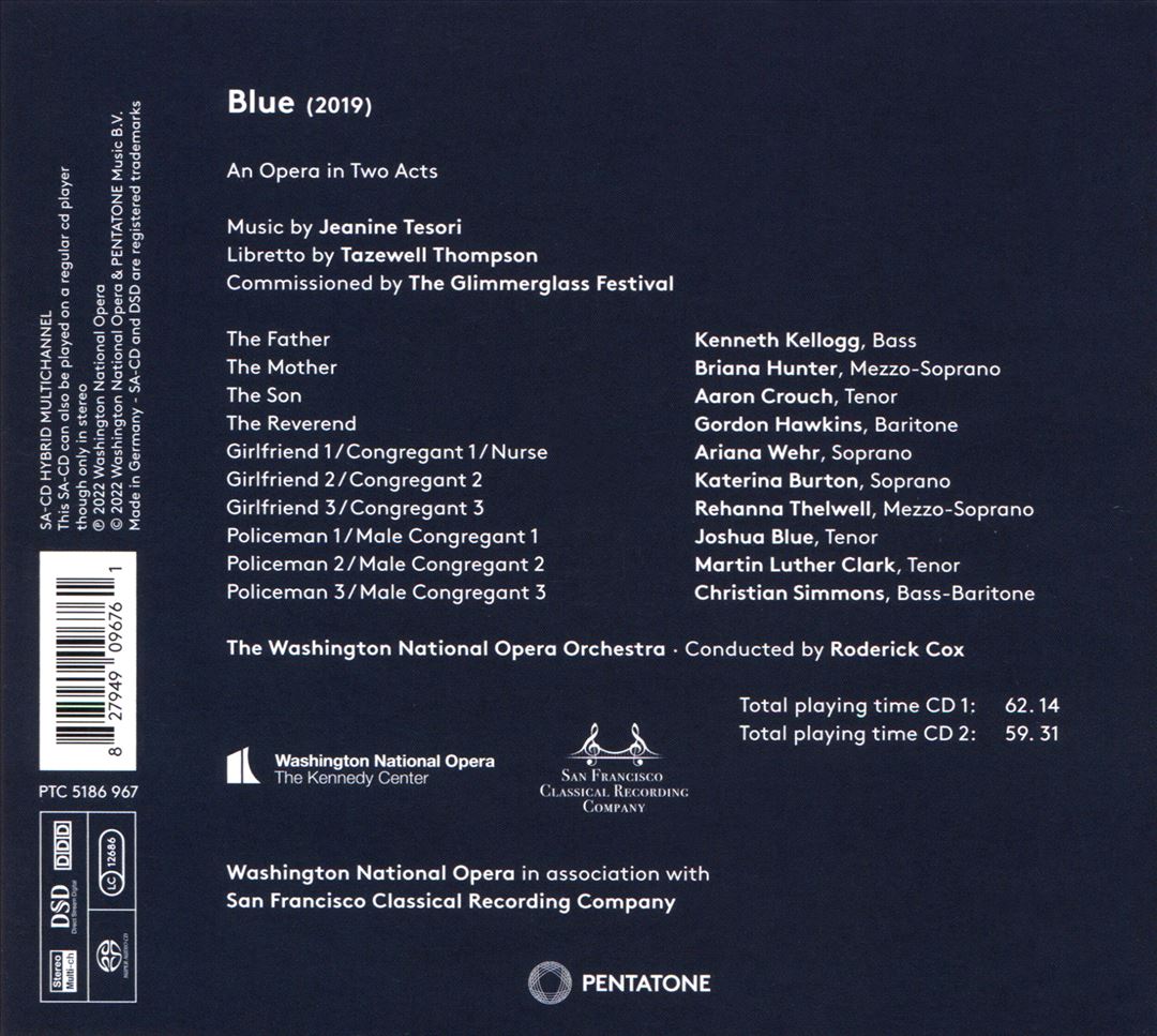 Jeanine Tesori, Tazewell Thompson: Blue cover art