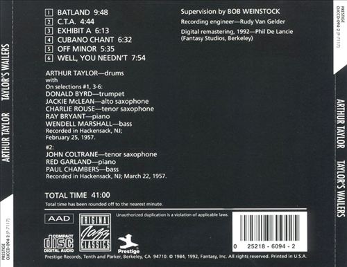 Taylor's Wailers cover art