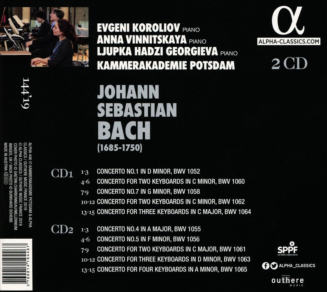 Bach: Concertos for Pianos cover art