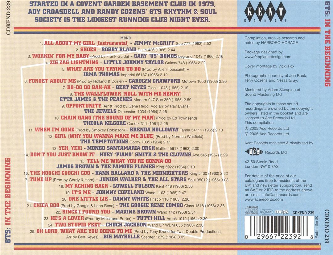 6T's Rhythm & Soul Society: In the Beginning cover art