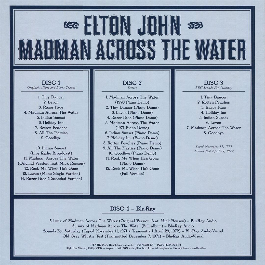 Madman Across the Water cover art