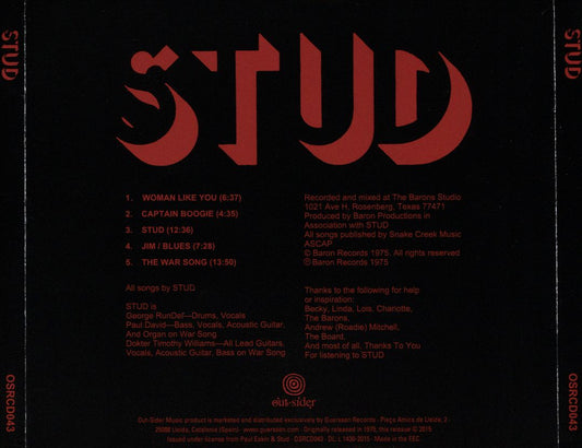 Stud cover art