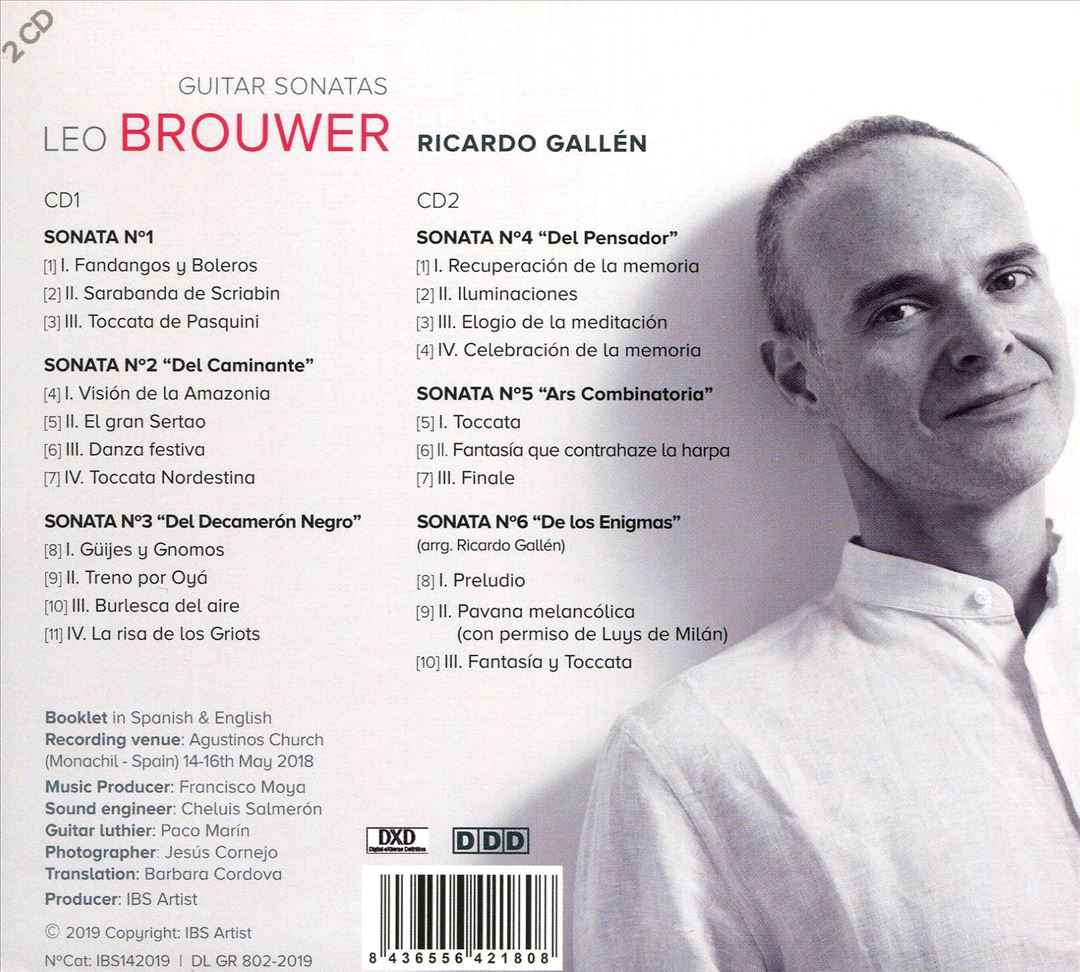 Leo Brouwer: Guitar Sonatas cover art