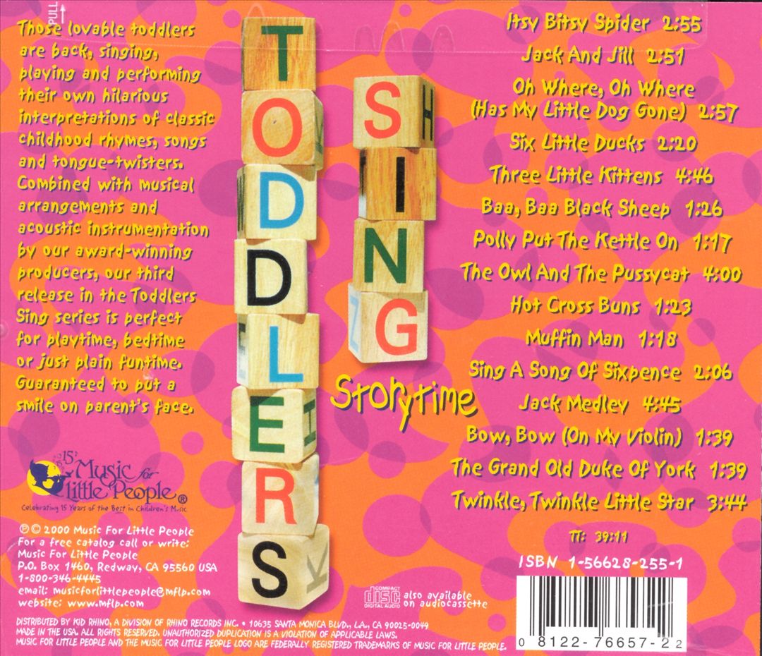Toddlers Sing Storytime cover art