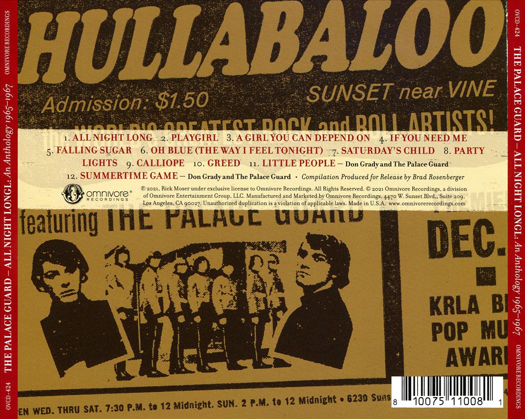 All Night Long: An Anthology 1965-1966 cover art