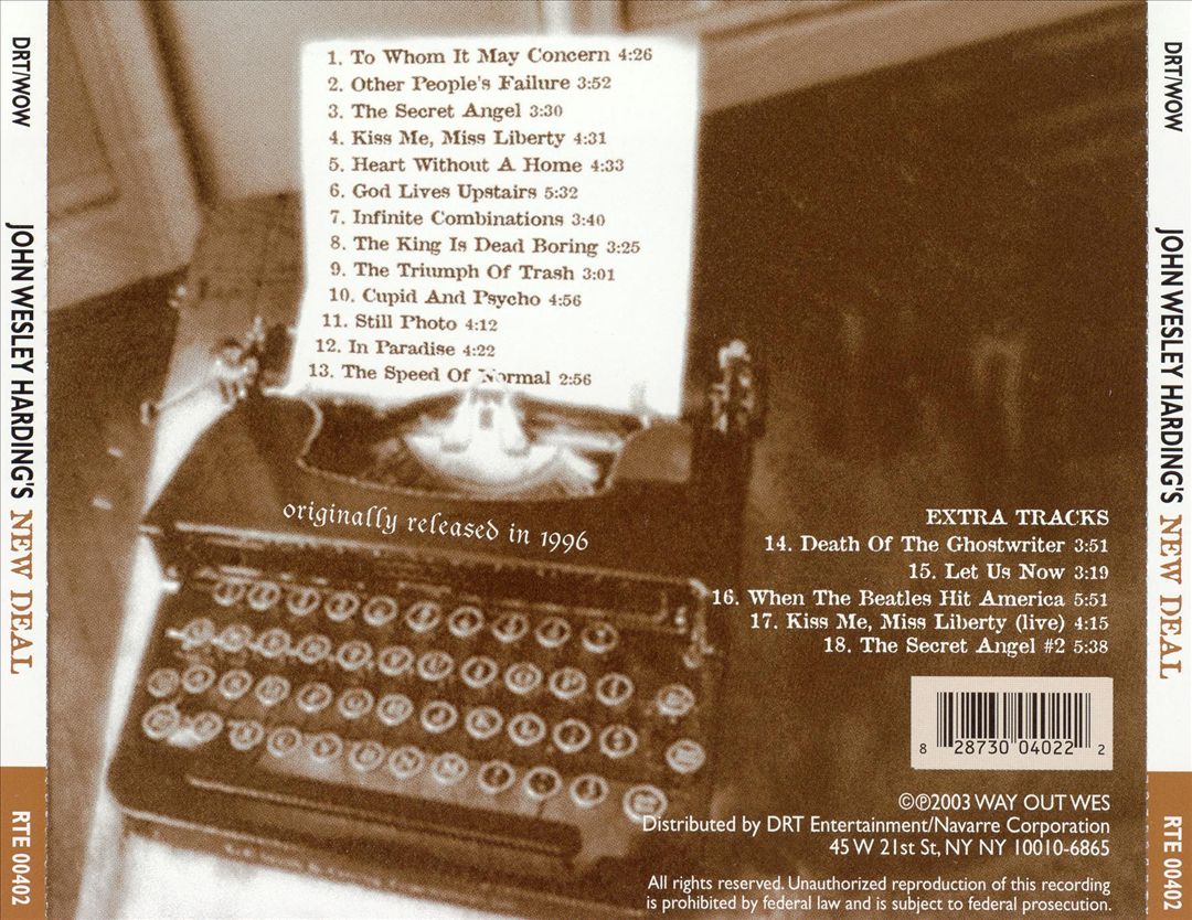 John Wesley Harding's New Deal [DRT] cover art