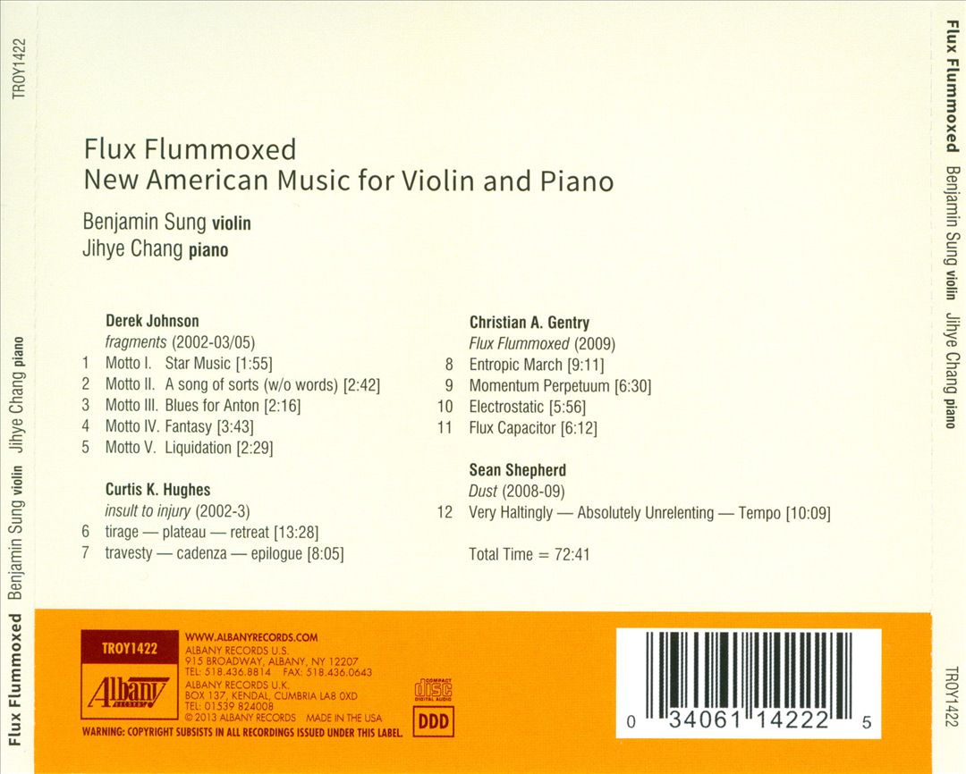 Flux Flummoxed: New American Music for Violin and Piano cover art