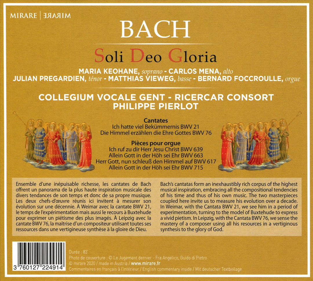 Bach: Soli Deo Gloria cover art