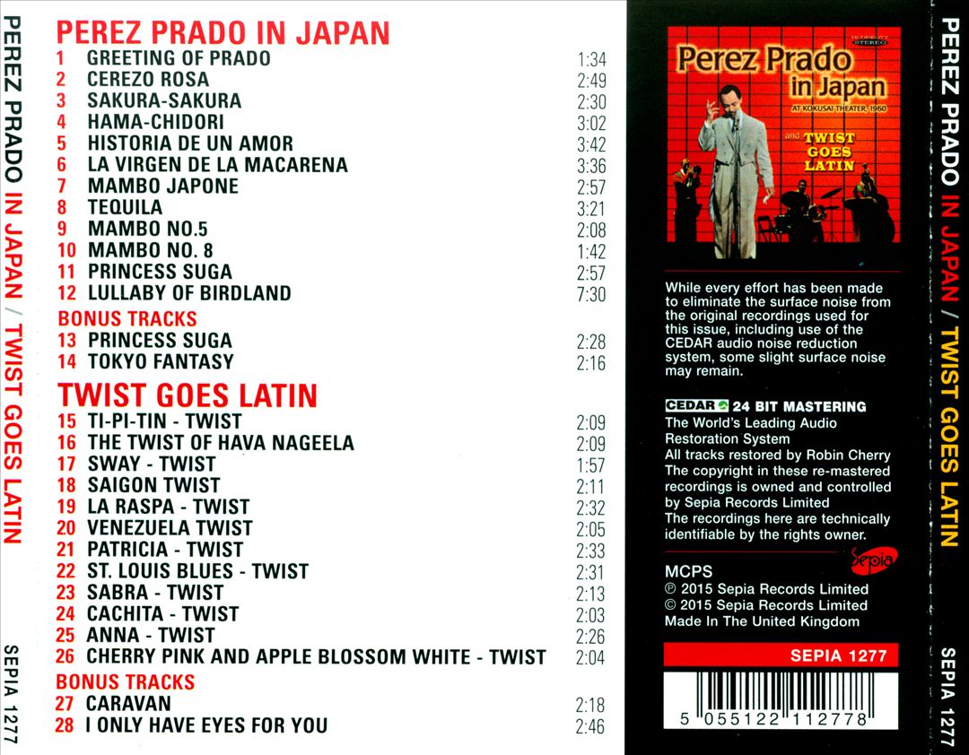 Prado In Japan/Twist Goes Latin cover art