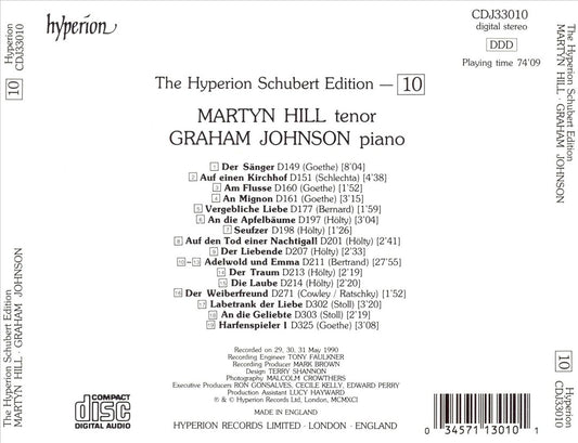 Schubert: The Complete Songs, Vol. 10 cover art