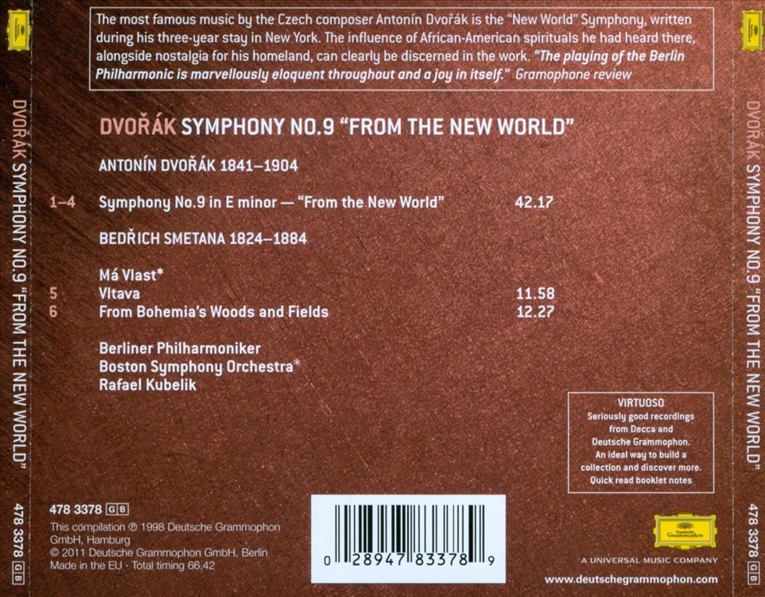 Dvorák: Symphony No. 9; Smetana: Die Moldau cover art