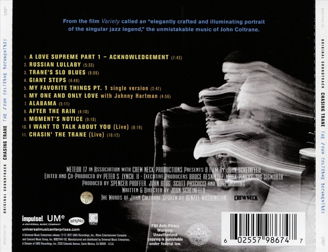 Chasing Trane: The John Coltrane Documentary [Original Soundtrack] cover art