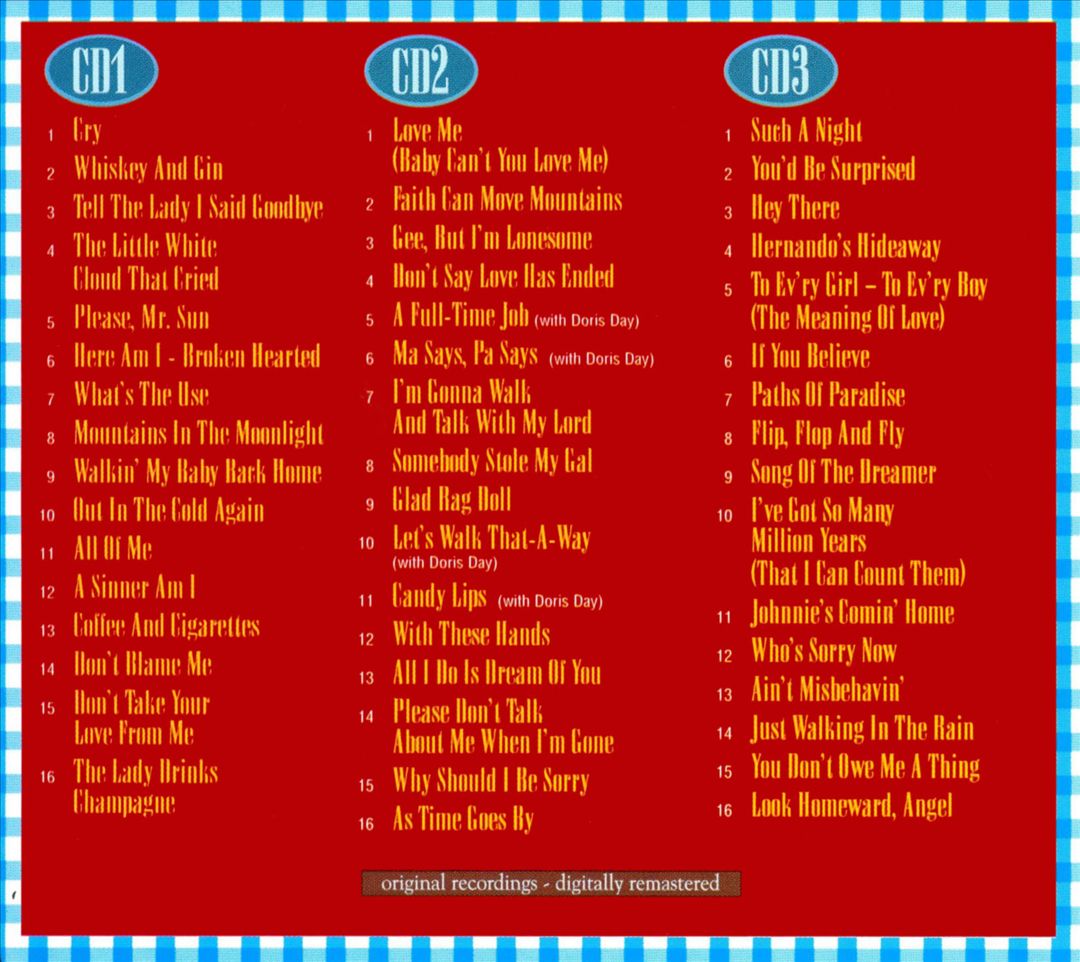 Just Walkin' in the Rain: The Very Best of Johnnie Ray [3 CD] cover art