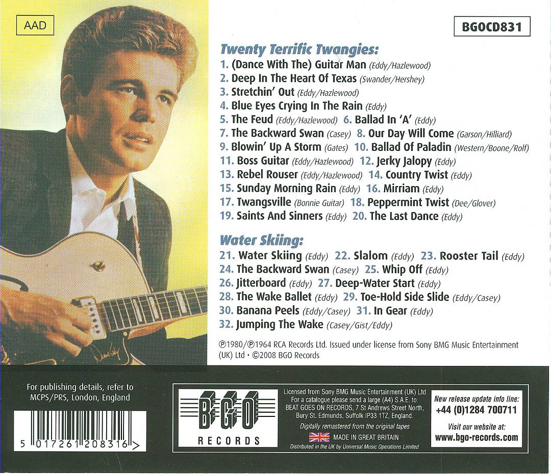 Twenty Terrific Twangies/Water Skiing cover art