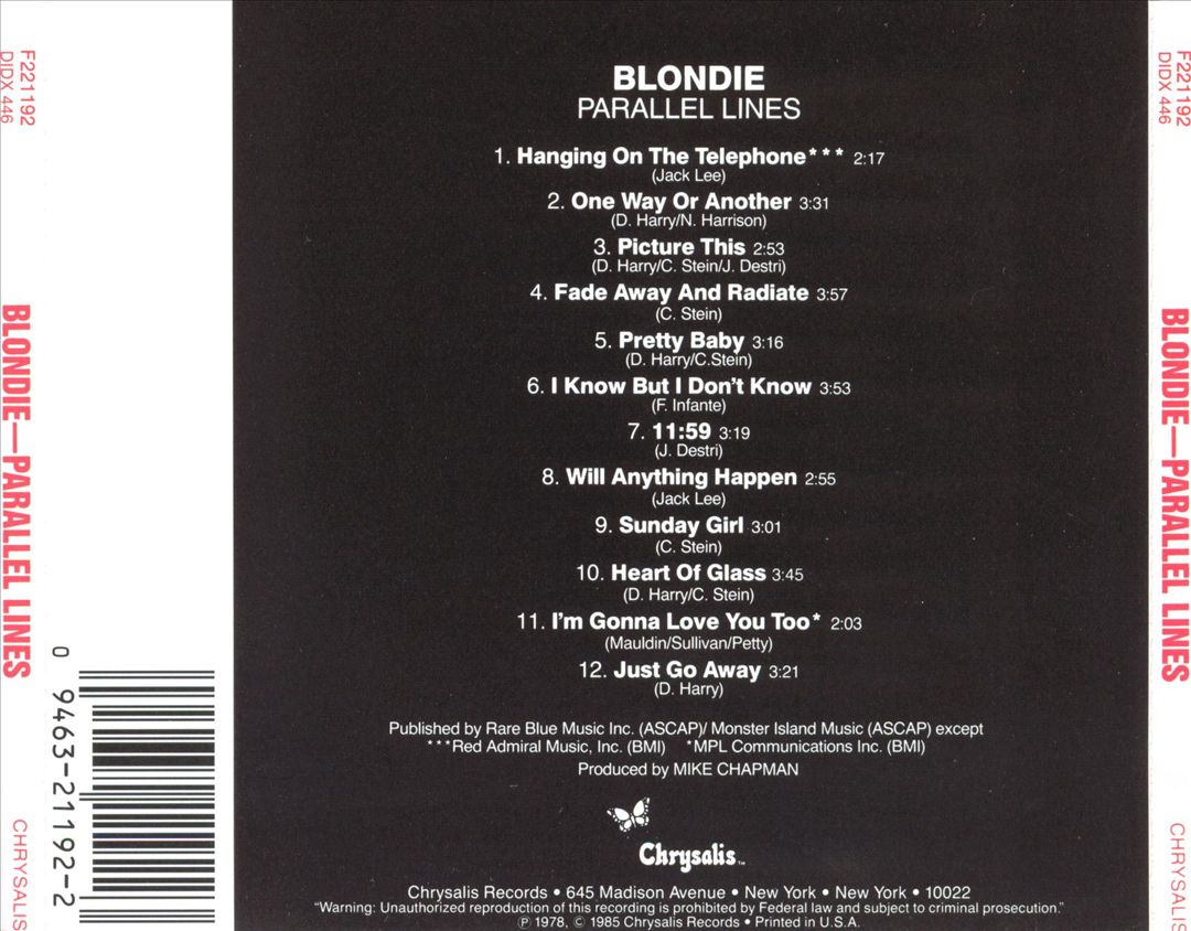 Parallel Lines cover art