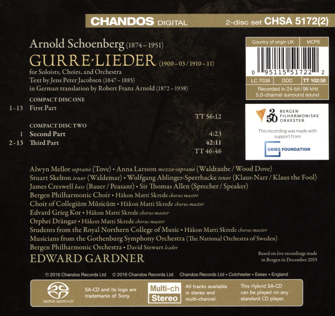 Schoenberg: Gurre-Lieder cover art