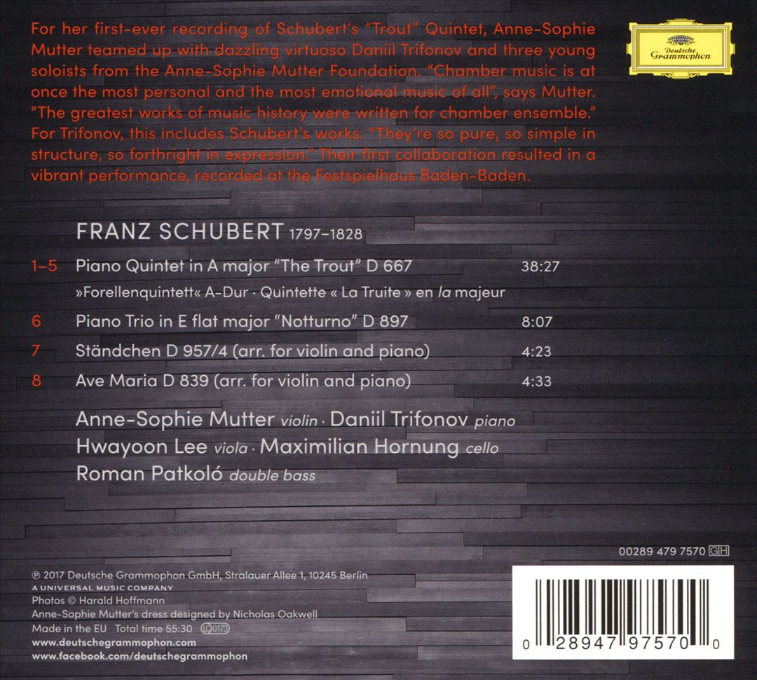 Franz Schubert: Forellenquintett (Trout Quintet) cover art