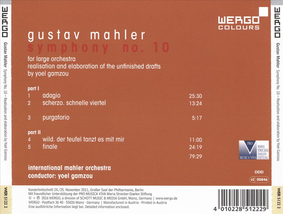 Mahler: Symphony X cover art
