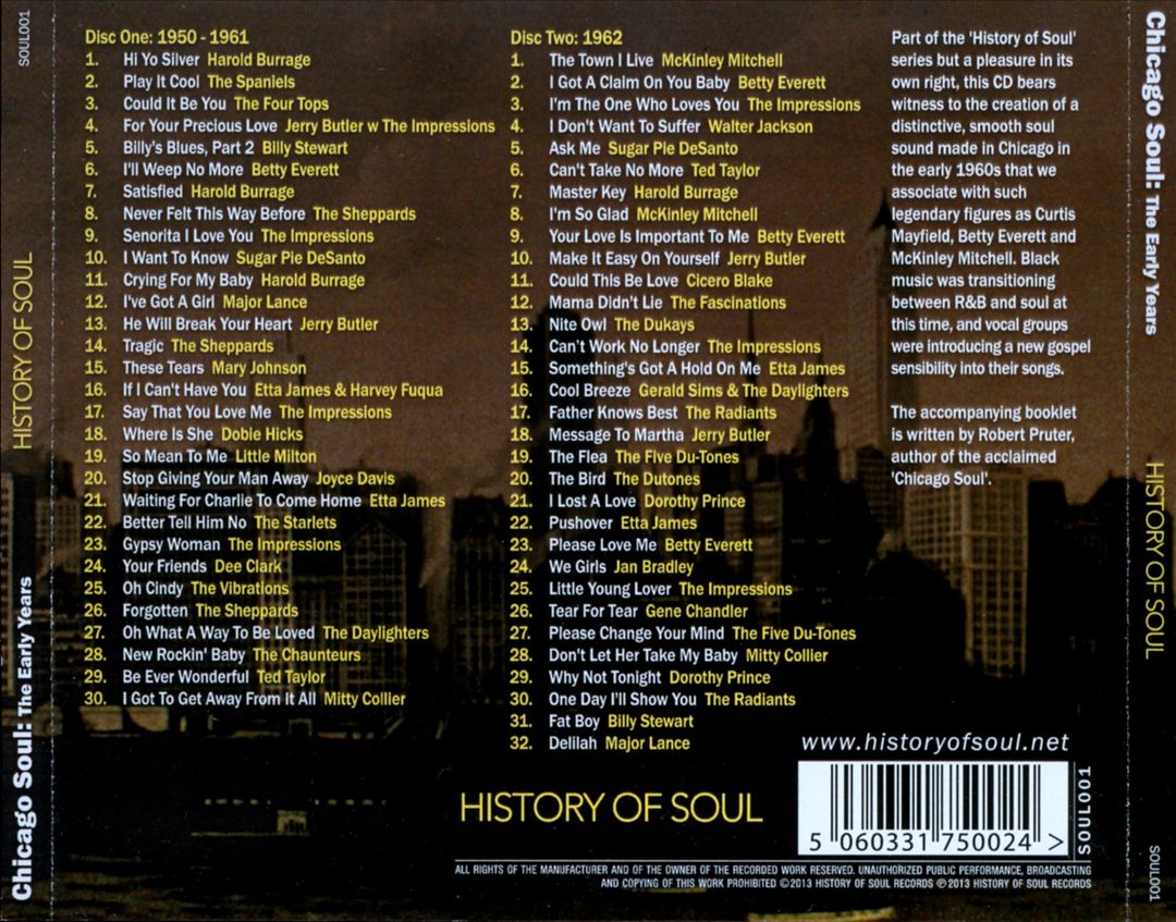 Chicago Soul: The Early Years cover art
