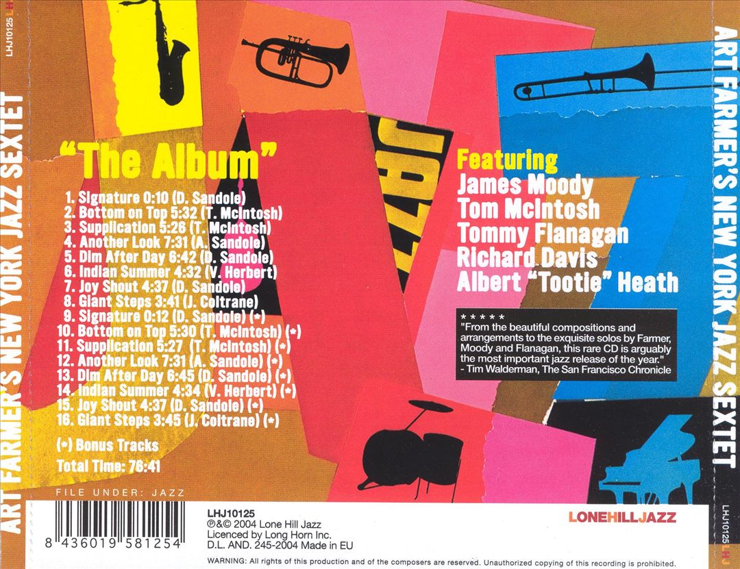 Art Farmer's New York Jazz Sextet cover art