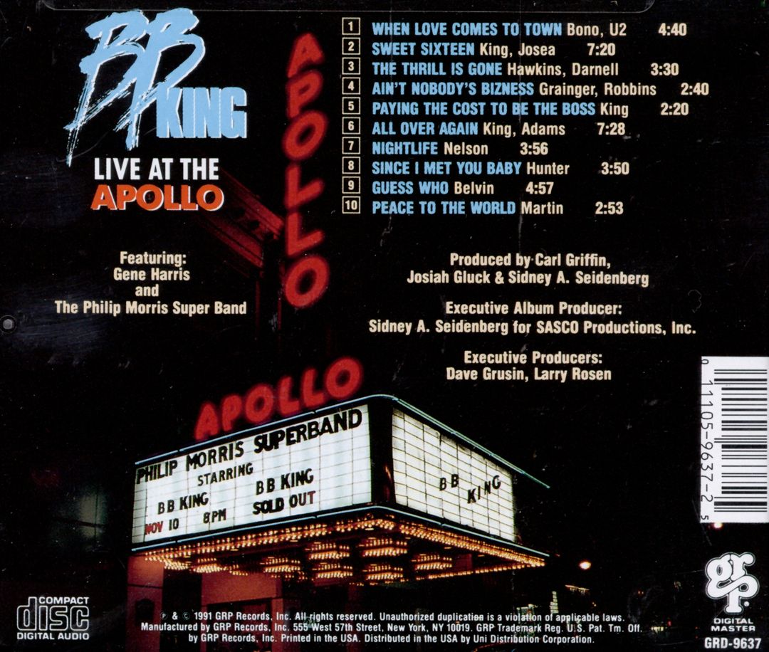 Live at the Apollo cover art