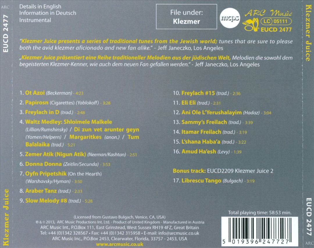 Klezmer Juice cover art